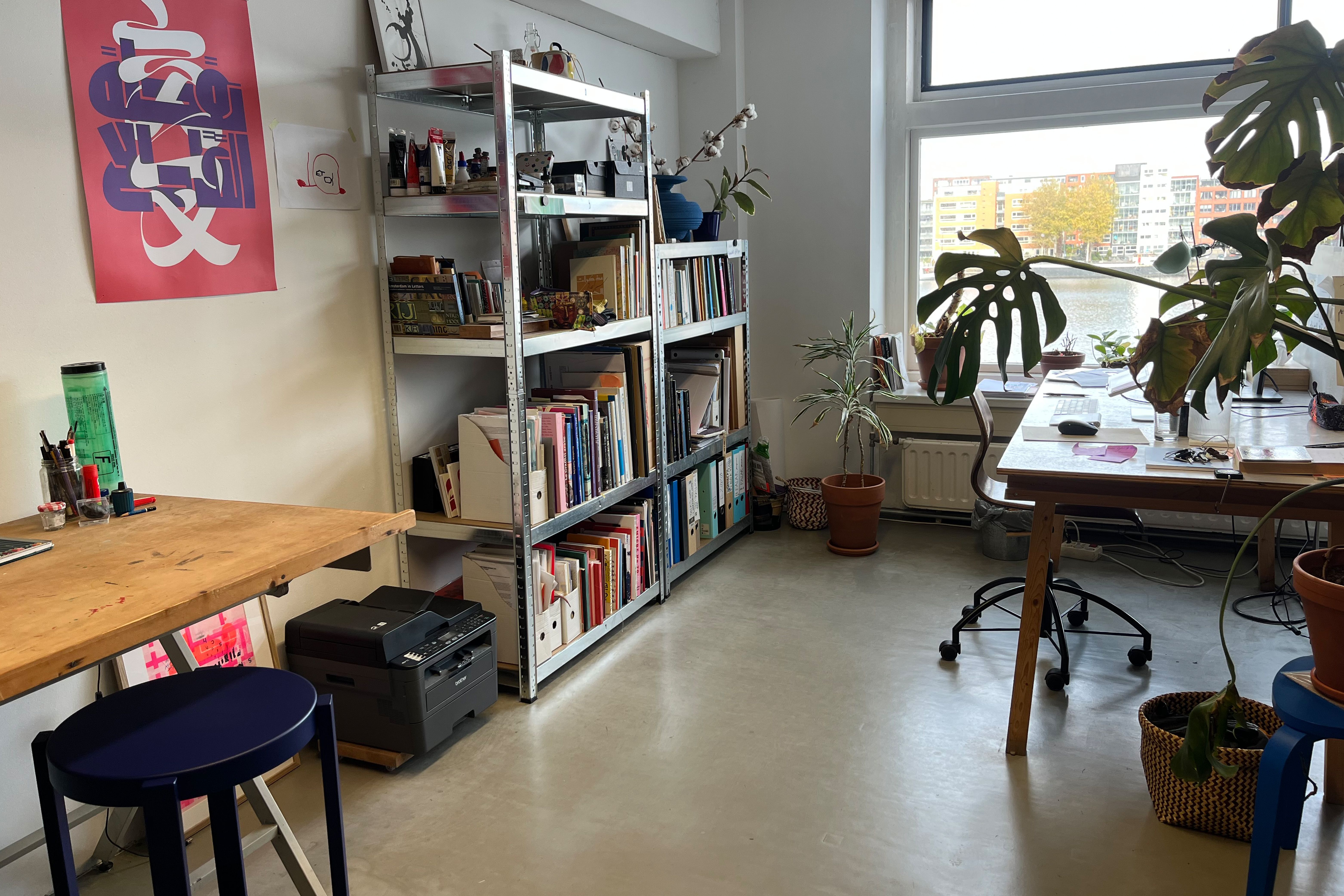 Typography workshop books and materials